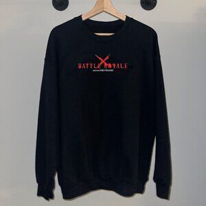 Black Red Battle Royale Y2K Classic Retro Movie Crewneck Sweatshirt